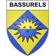 Bassurels 48 ville sticker blason écusson autocollant adhésif