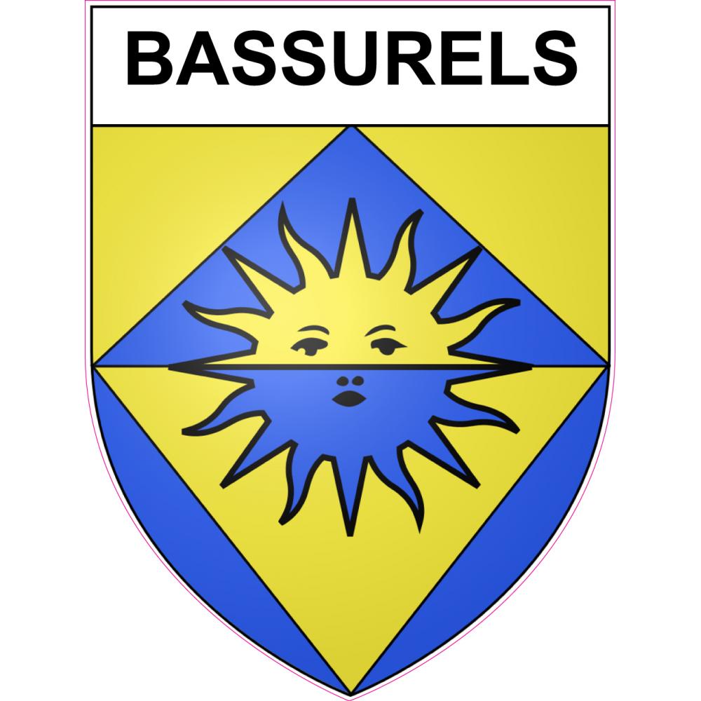 Bassurels Sticker wappen, gelsenkirchen, augsburg, klebender aufkleber