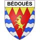 Stickers coat of arms Bédouès adhesive sticker