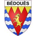 Bédouès 48 ville sticker blason écusson autocollant adhésif