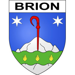Pegatinas escudo de armas de Brion adhesivo de la etiqueta engomada