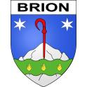 Pegatinas escudo de armas de Brion adhesivo de la etiqueta engomada