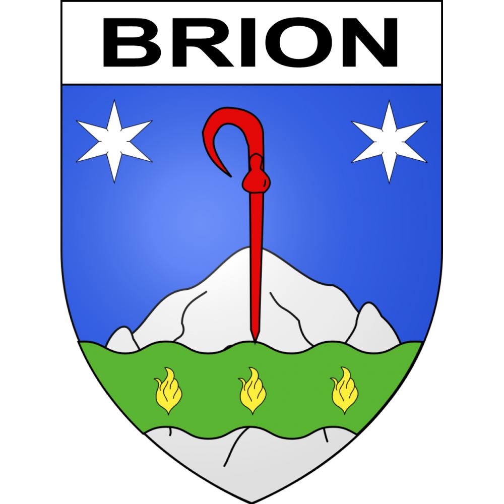 Pegatinas escudo de armas de Brion adhesivo de la etiqueta engomada