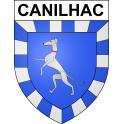 Canilhac 48 ville sticker blason écusson autocollant adhésif