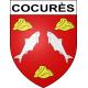 Stickers coat of arms Cocurès adhesive sticker