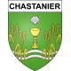 Chastanier 48 ville sticker blason écusson autocollant adhésif
