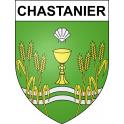Stickers coat of arms Chastanier adhesive sticker