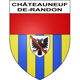 Châteauneuf-de-Randon 48 ville sticker blason écusson autocollant adhésif