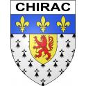 Stickers coat of arms Chirac adhesive sticker