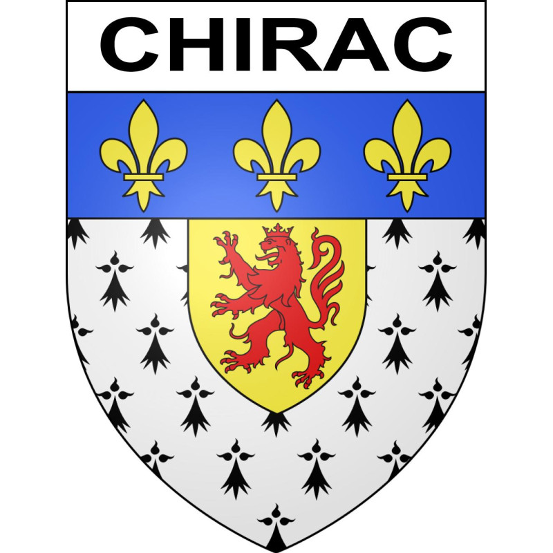 Stickers coat of arms Chirac adhesive sticker