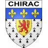 Stickers coat of arms Chirac adhesive sticker