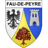 Fau-de-Peyre Sticker wappen, gelsenkirchen, augsburg, klebender aufkleber