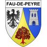 Stickers coat of arms Fau-de-Peyre adhesive sticker