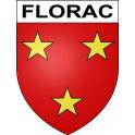 Stickers coat of arms Florac adhesive sticker