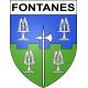 Fontanes 48 ville sticker blason écusson autocollant adhésif