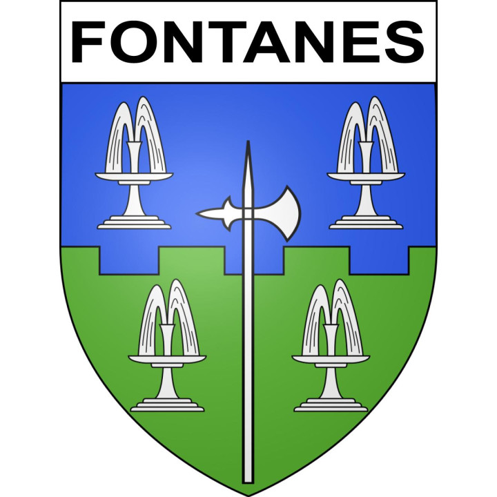 Fontanes Sticker wappen, gelsenkirchen, augsburg, klebender aufkleber