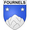 Stickers coat of arms Fournels adhesive sticker