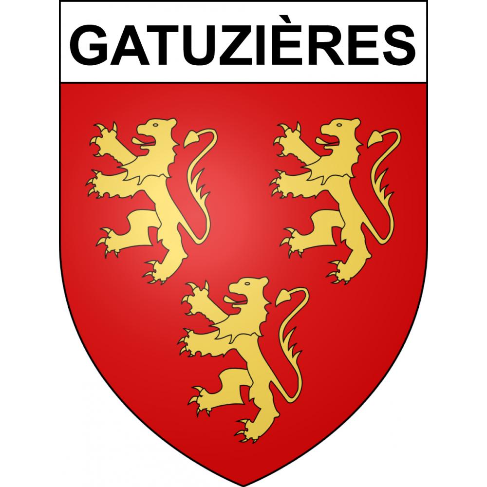 Stickers coat of arms Gatuzières adhesive sticker
