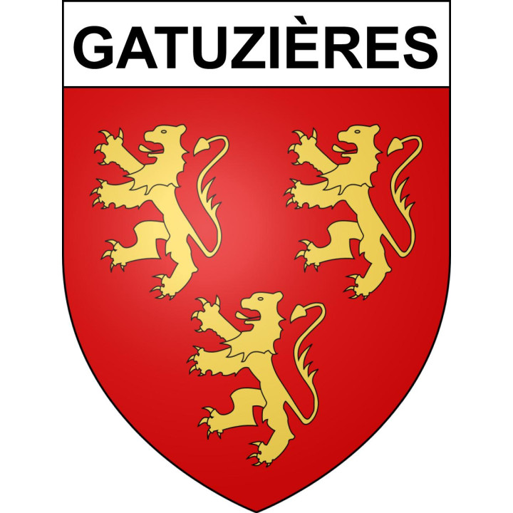 Stickers coat of arms Gatuzières adhesive sticker
