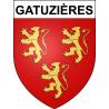 Gatuzières 48 ville sticker blason écusson autocollant adhésif