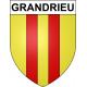 Stickers coat of arms Grandrieu adhesive sticker
