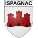 Stickers coat of arms Ispagnac adhesive sticker