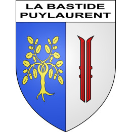 La Bastide-Puylaurent 48 ville sticker blason écusson autocollant adhésif
