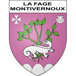 La Fage-Montivernoux Sticker wappen, gelsenkirchen, augsburg, klebender aufkleber