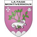 La Fage-Montivernoux Sticker wappen, gelsenkirchen, augsburg, klebender aufkleber