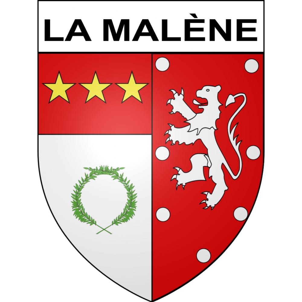 La Malène Sticker wappen, gelsenkirchen, augsburg, klebender aufkleber