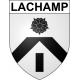 Lachamp 48 ville sticker blason écusson autocollant adhésif