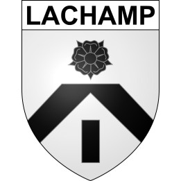 Lachamp 48 ville sticker blason écusson autocollant adhésif