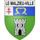 Le Malzieu-Ville 48 ville sticker blason écusson autocollant adhésif