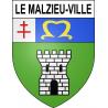 Stickers coat of arms Le Malzieu-Ville adhesive sticker