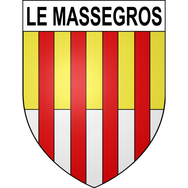 Le Massegros Sticker wappen, gelsenkirchen, augsburg, klebender aufkleber