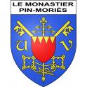 Adesivi stemma Le Monastier-Pin-Moriès adesivo