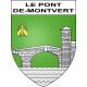 Pegatinas escudo de armas de Le Pont-de-Montvert adhesivo de la etiqueta engomada