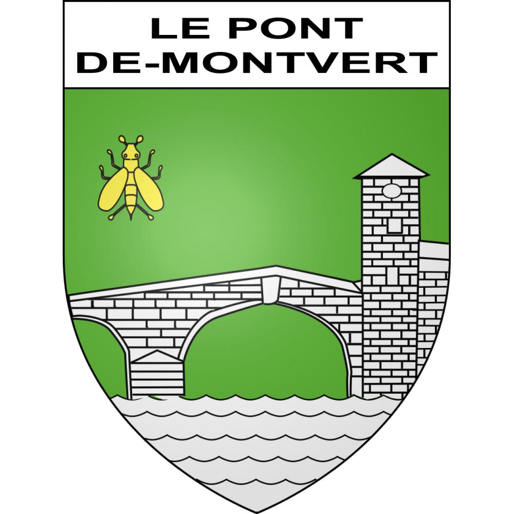 Le Pont-de-Montvert 48 ville sticker blason écusson autocollant adhésif