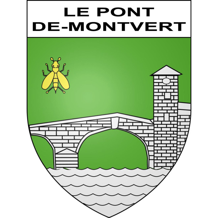 Le Pont-de-Montvert Sticker wappen, gelsenkirchen, augsburg, klebender aufkleber