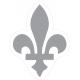 Fleur de lys symbole royauté roi autocollant adhésif sticker logo156