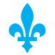 Fleur de lys symbole royauté roi autocollant adhésif sticker logo156