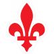 Fleur de lys symbole royauté roi autocollant adhésif sticker logo156