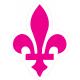 Fleur de lys symbole royauté roi autocollant adhésif sticker logo156