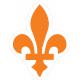Fleur de lys symbole royauté roi autocollant adhésif sticker logo156