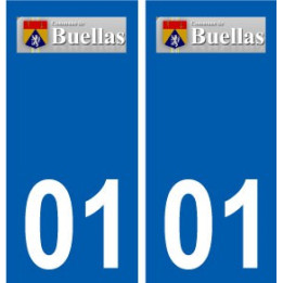 01 Buellas logo ville autocollant plaque sticker