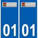 01 Buellas logo ville autocollant plaque sticker