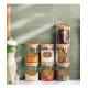 Étiquettes adhésives x24 vignette motif kraft texte prédéfini épices conserve cuisine rangement logo343