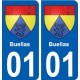 01 Buellas ville autocollant plaque sticker