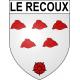 Pegatinas escudo de armas de Le Recoux adhesivo de la etiqueta engomada