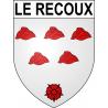 Pegatinas escudo de armas de Le Recoux adhesivo de la etiqueta engomada
